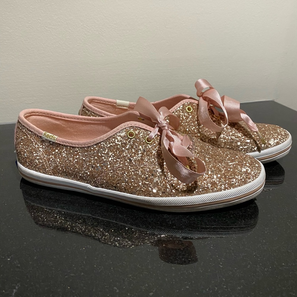 Kate Spade Rose Gold Sneakers